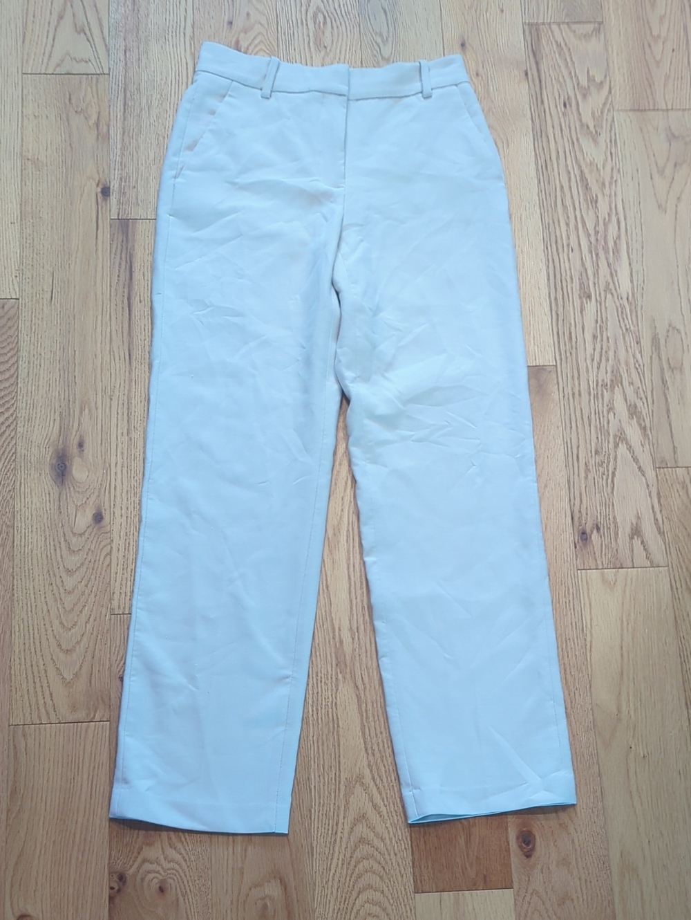 Babaton. White Atelier Straight-Leg Chinos. Size 2.